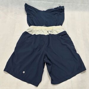 Birddogs Shorts Mens Medium Navy Blue Classic Fit Built-In Liner Athletic Gym